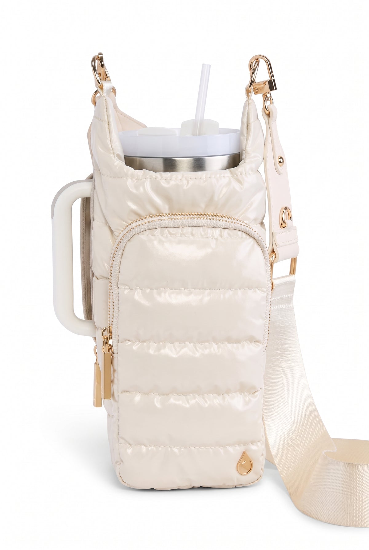 The Handle Hydrobag With Solid Vegan Leather Trimmed Strap - Ivory
