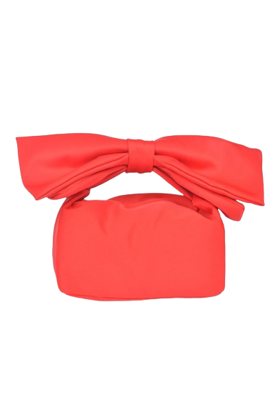 Red bow handle clutch