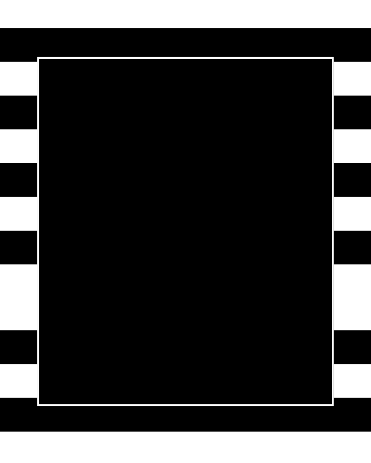 Black and White Stripe Graphic 
