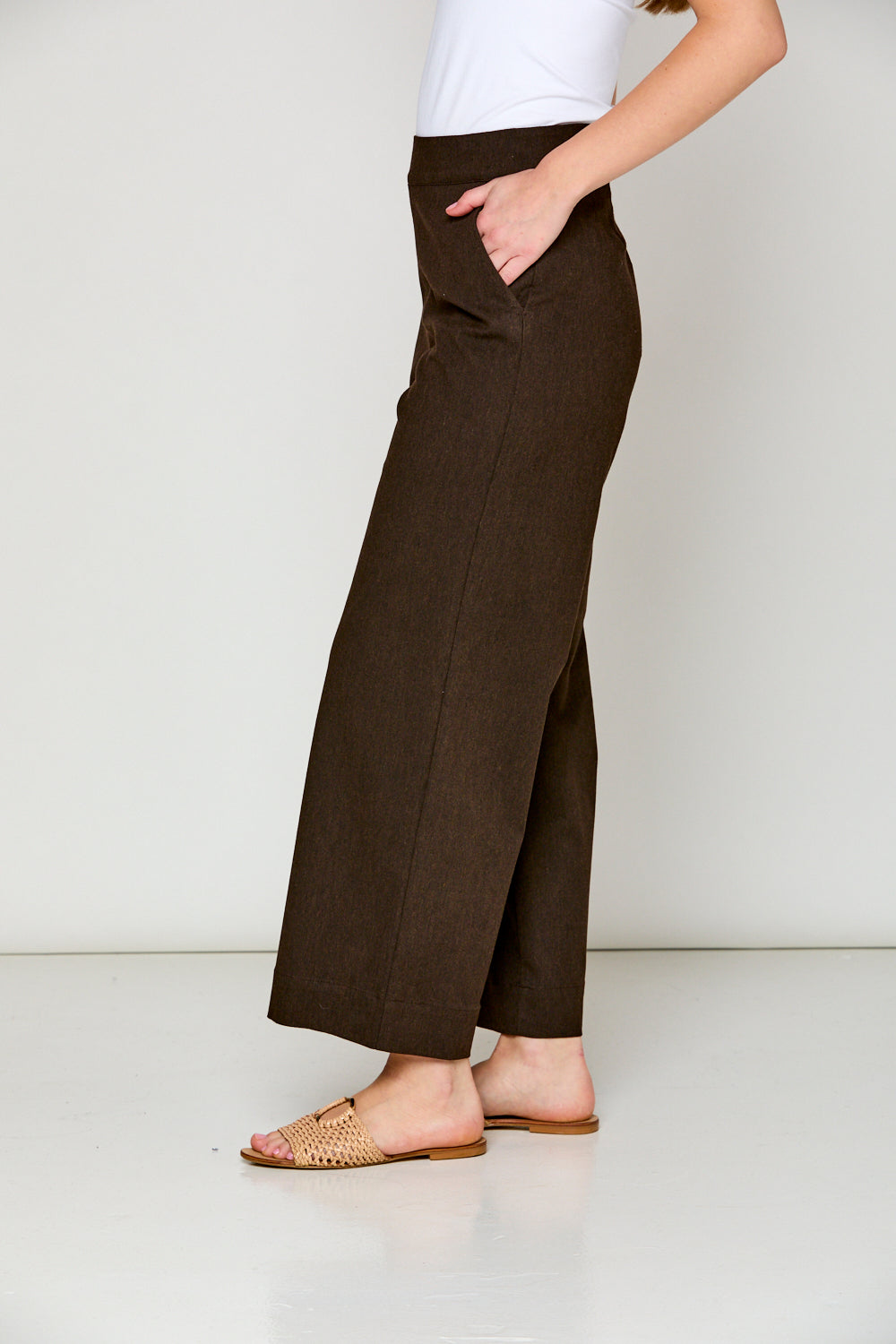 Flannel Willow Pant in Chocolate Heather