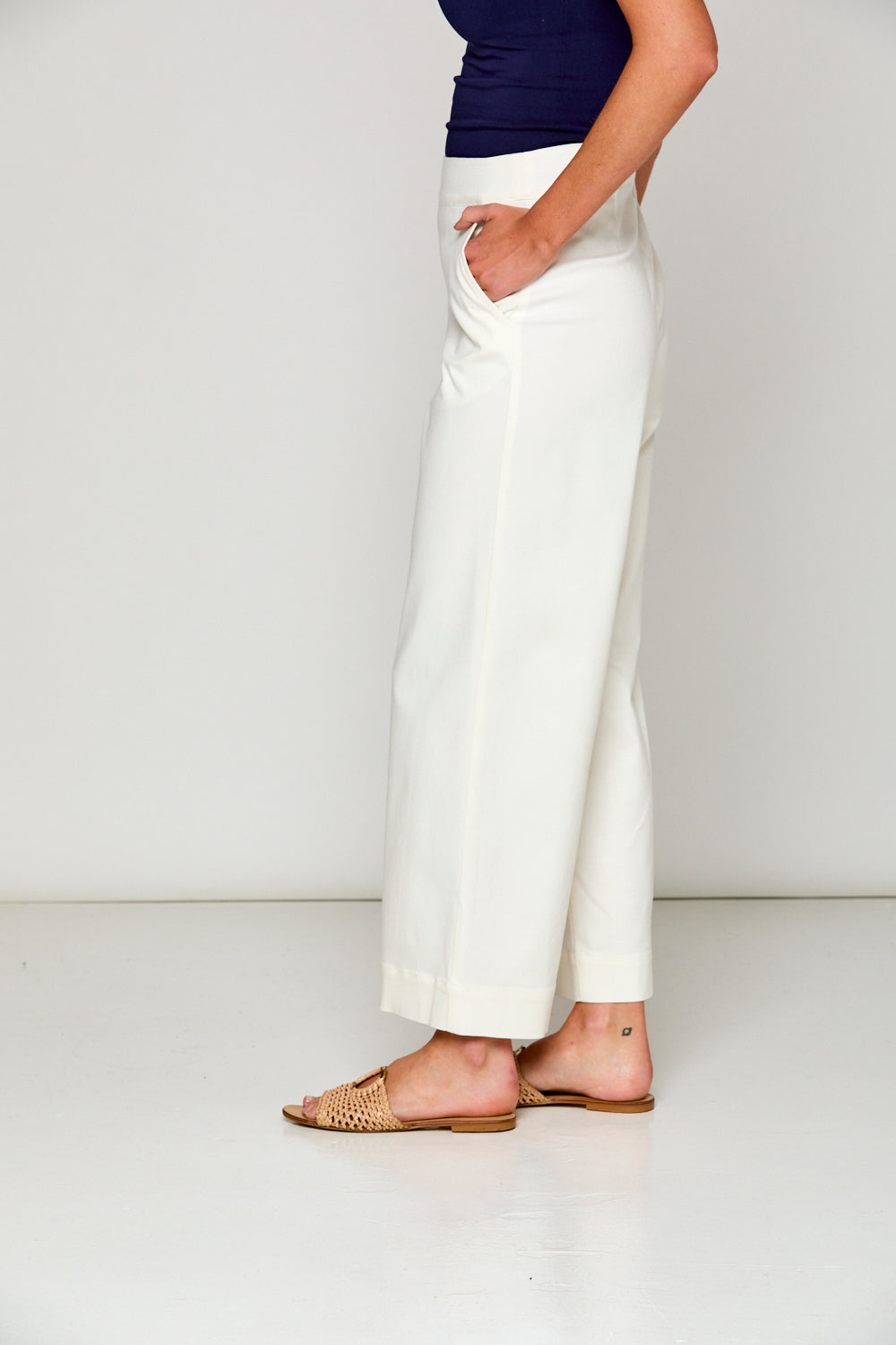 Flannel Willow Pant in Winter White