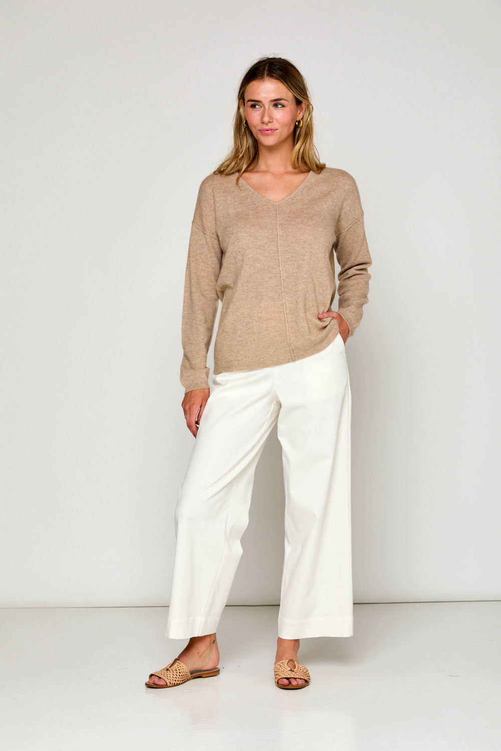 Flannel Willow Pant in Winter White