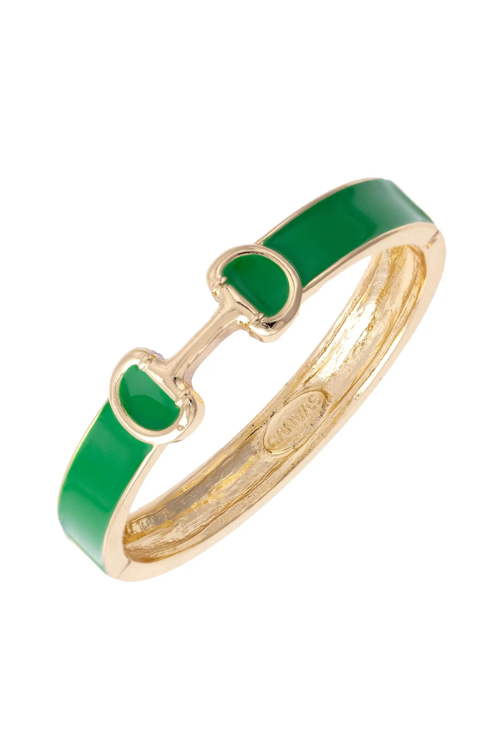 Hinge Bangle Green