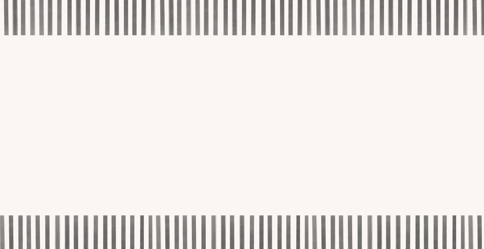 White graphic with black and white stripe border