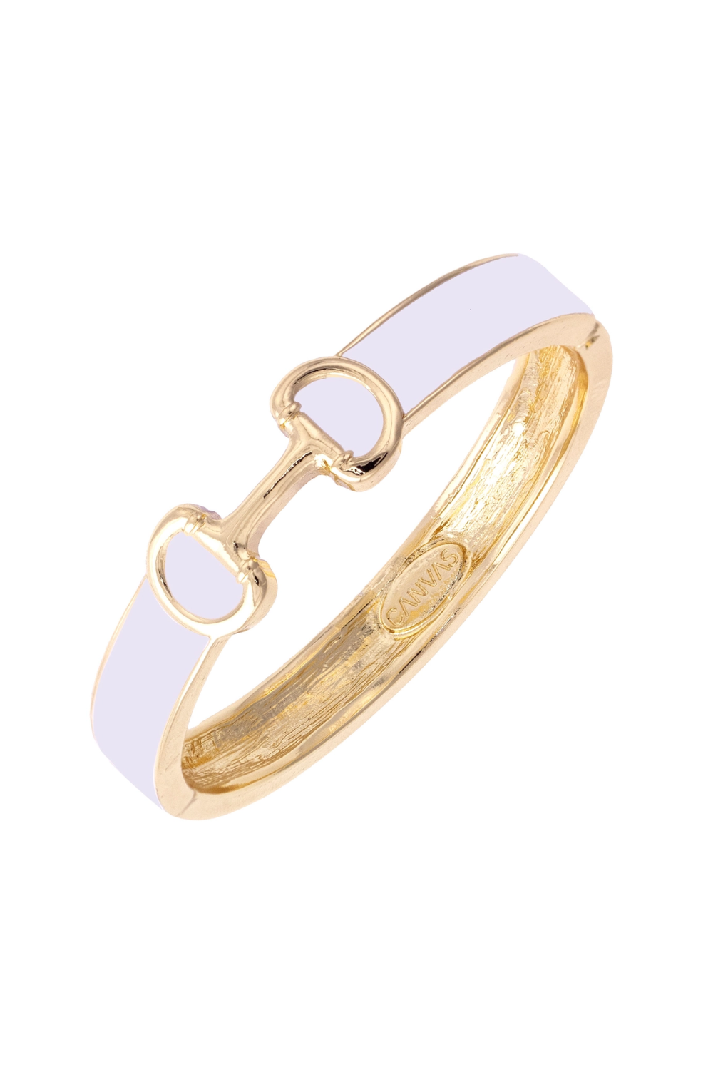 Hinge Bangle White