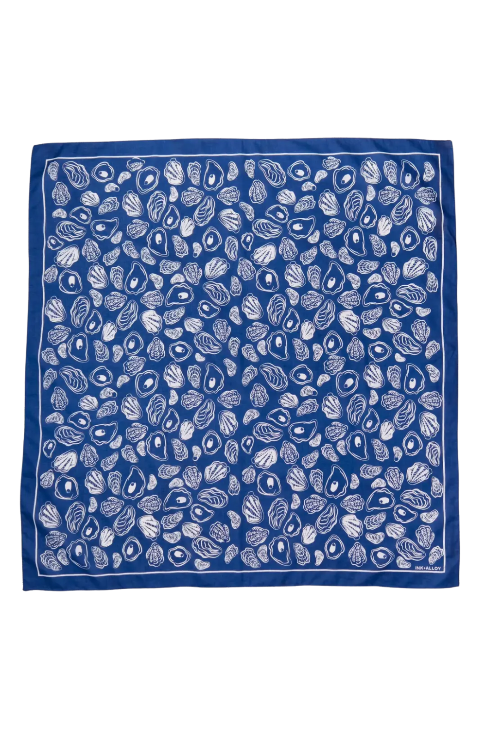 The Olivia Square Scarf - Oyster Print