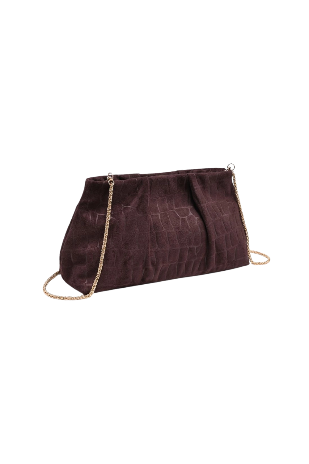 The Croc Clutch - Chocolate