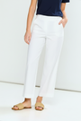 Woman wearing The Willow Pant - White