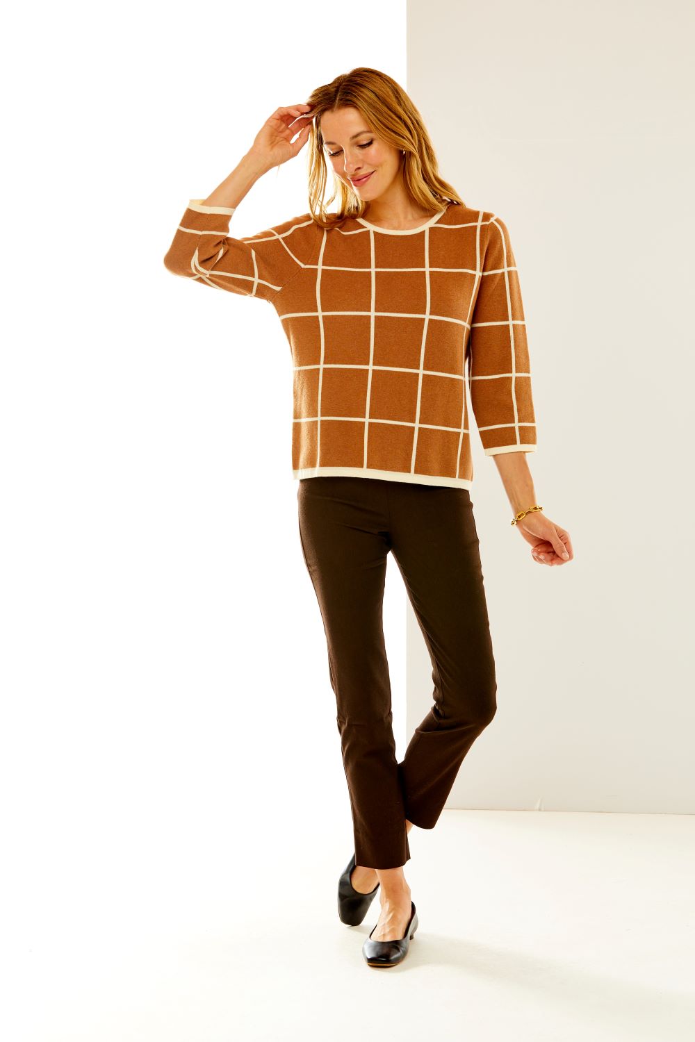 The Sara Campbell Flannel Sheri Pant in Espresso