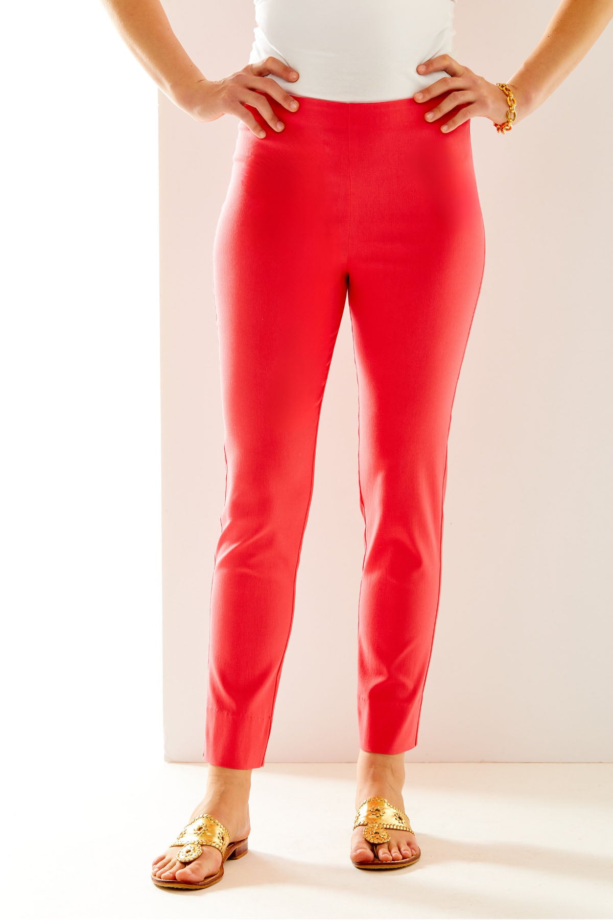 The best-selling Sara Campbell Sheri Pants in coral