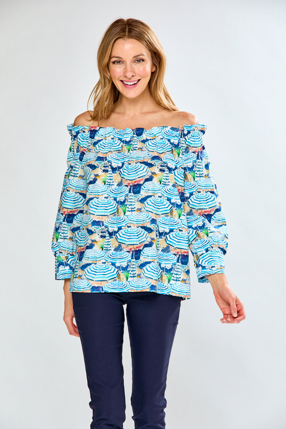 Woman in umbrella top