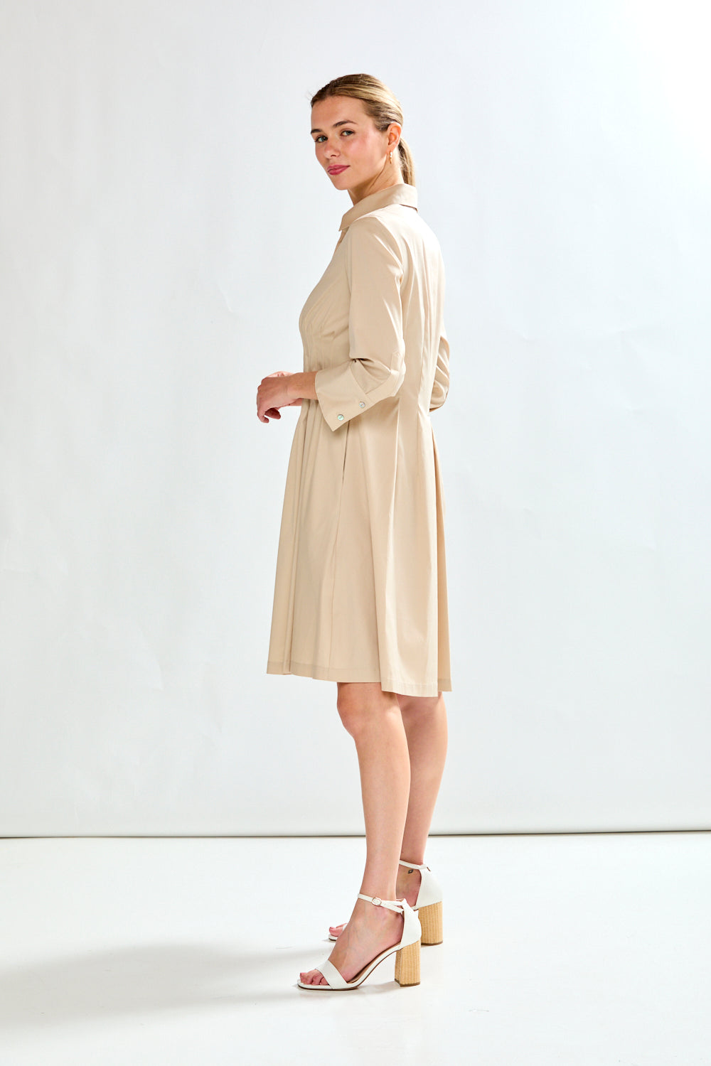 Woman in sand dress