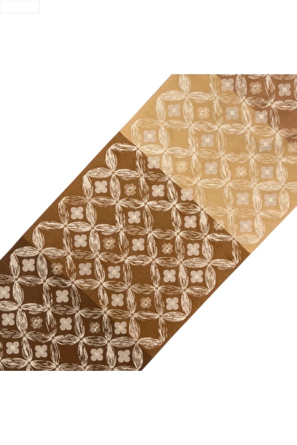 Khaki patterned scarf