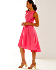 Woman in pink dress