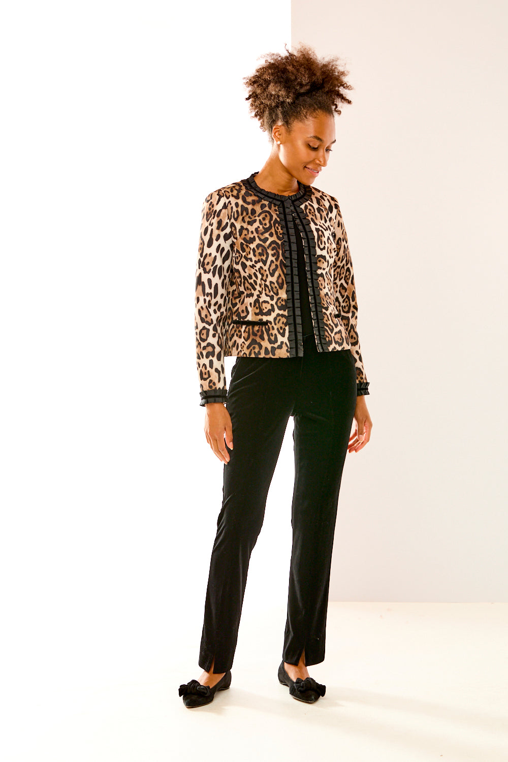 The Melody Jacket in Cheetah Moiré