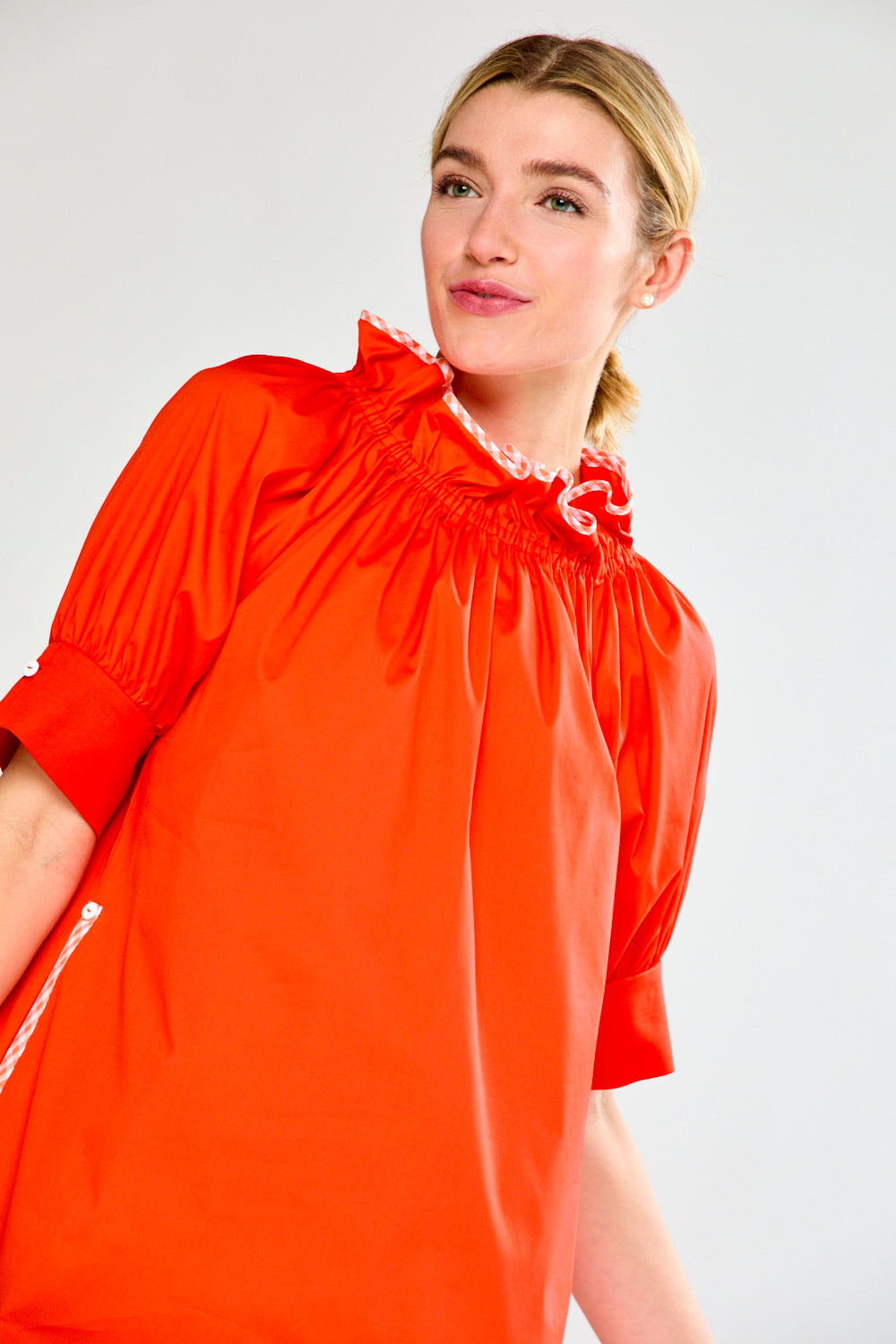 Woman wearing The Wren Dress