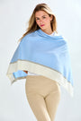 Woman in artic tipped poncho