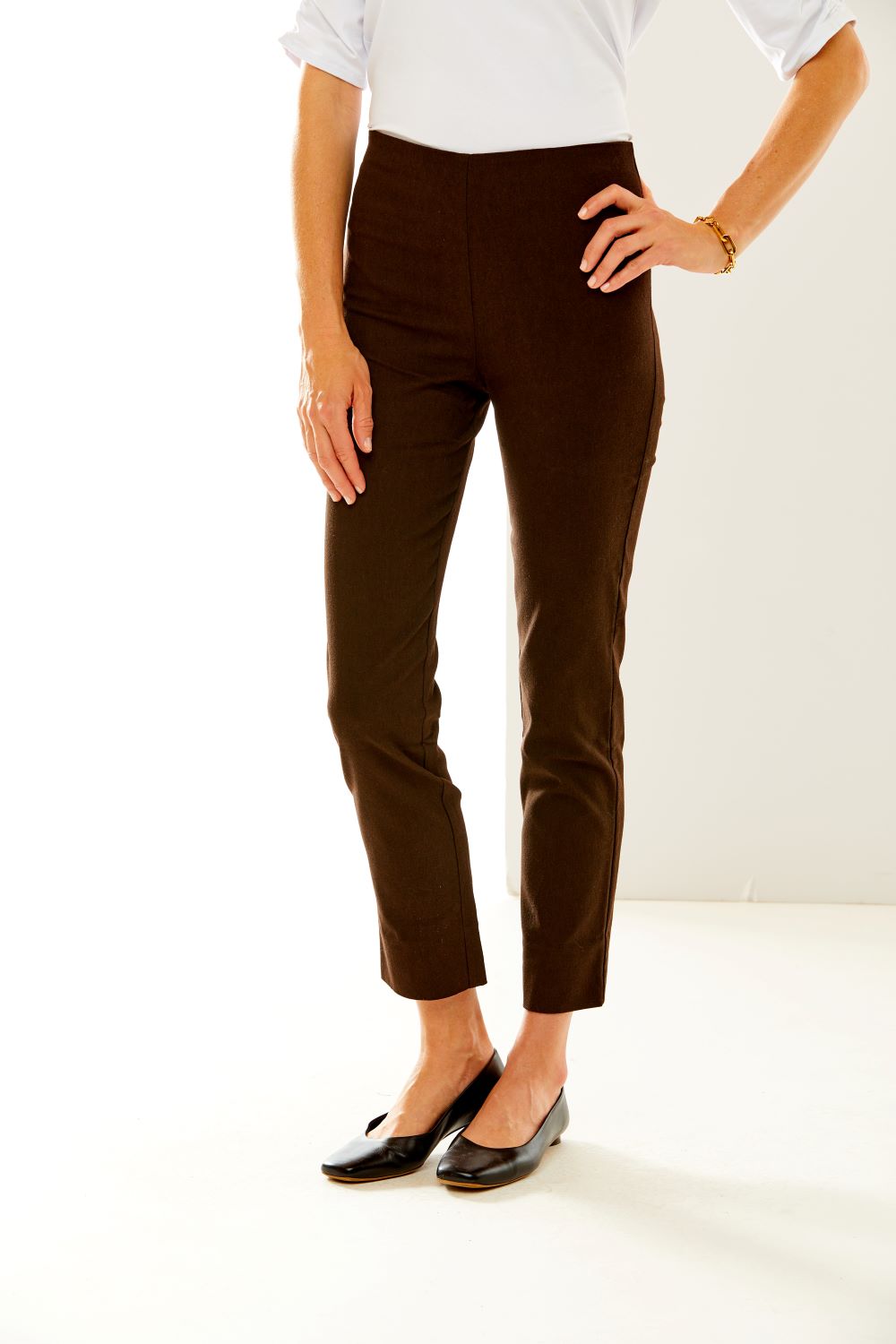 The Sara Campbell Flannel Sheri Pant in Espresso