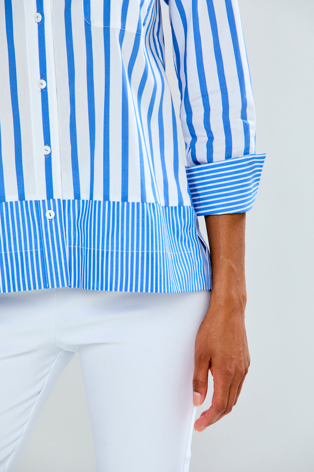 Woman in striped top