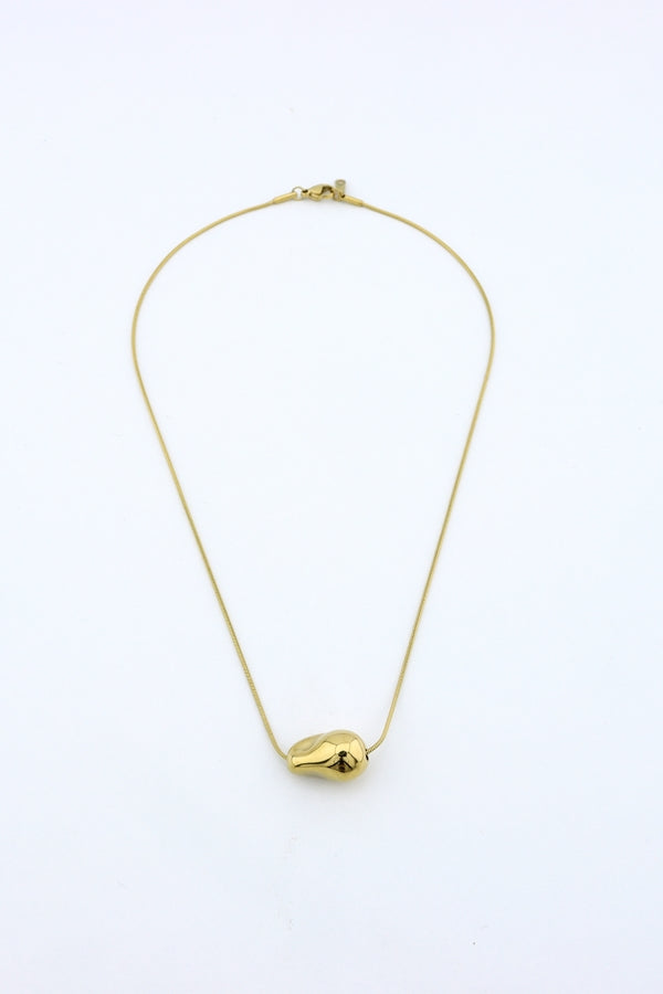 Gold nugget necklace