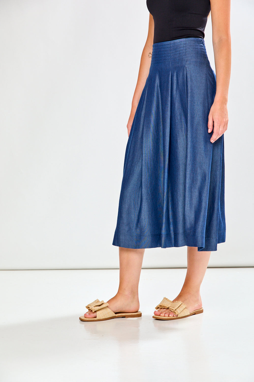 Cotton Linen Twill Wrap Skirt サラマリカ Cotton Linen Twill Wrap Skirt サラマリカ（コットンリネン
