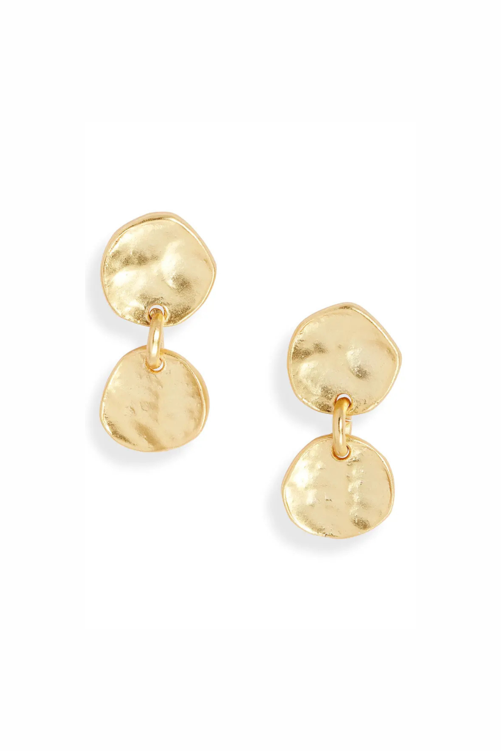 Medallion Disc Drop Earrings
