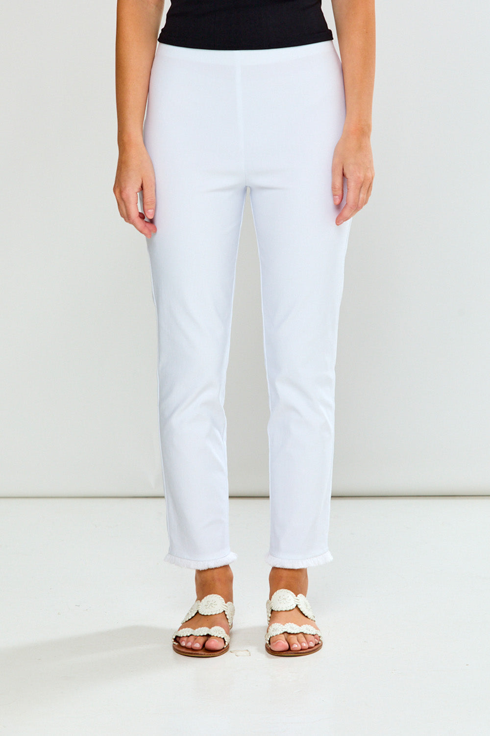 Sheri Pant With Fringe-Ankle Length – Sara Campbell