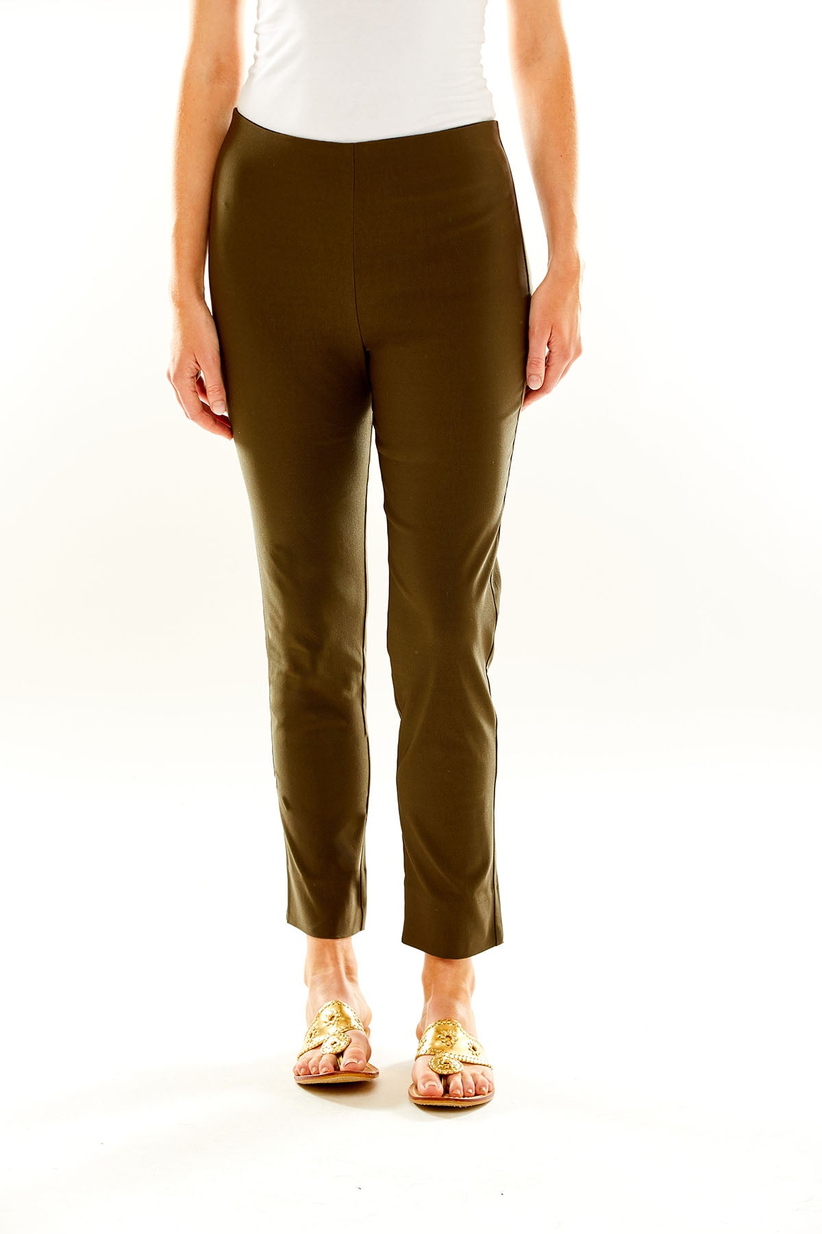 The best-selling Sara Campbell Sheri Pants in olive