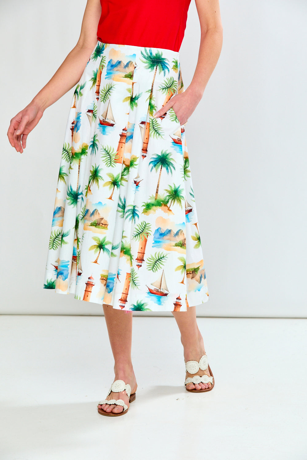 The Ruby Skirt in Tropical Island