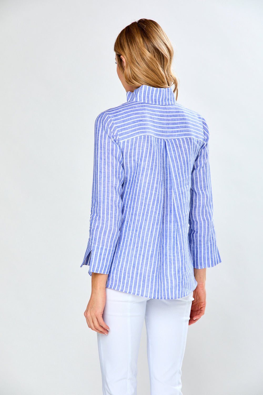 The Short Daniella Tunic in Blue Stripe