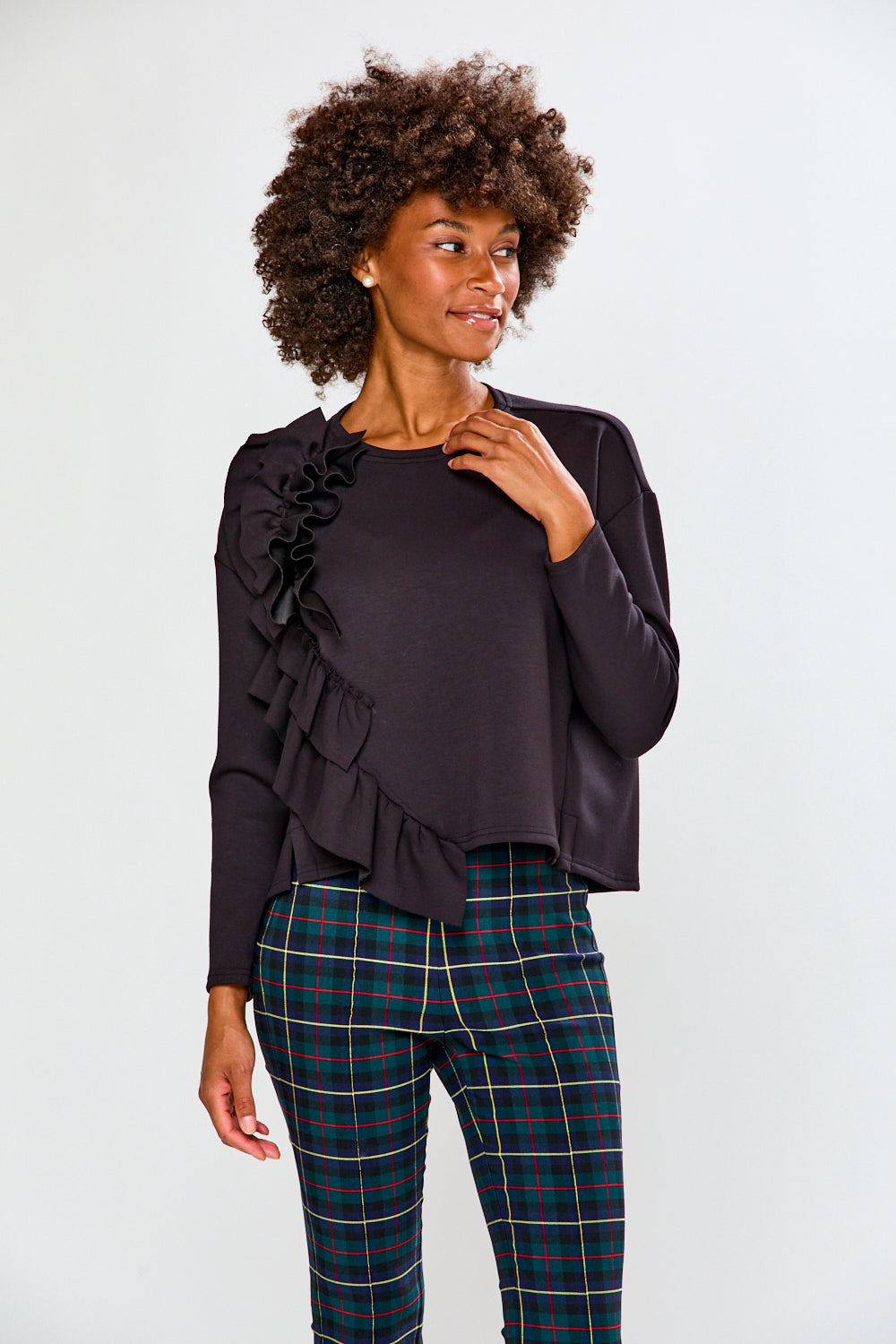 Woman wearing The Whitney Top