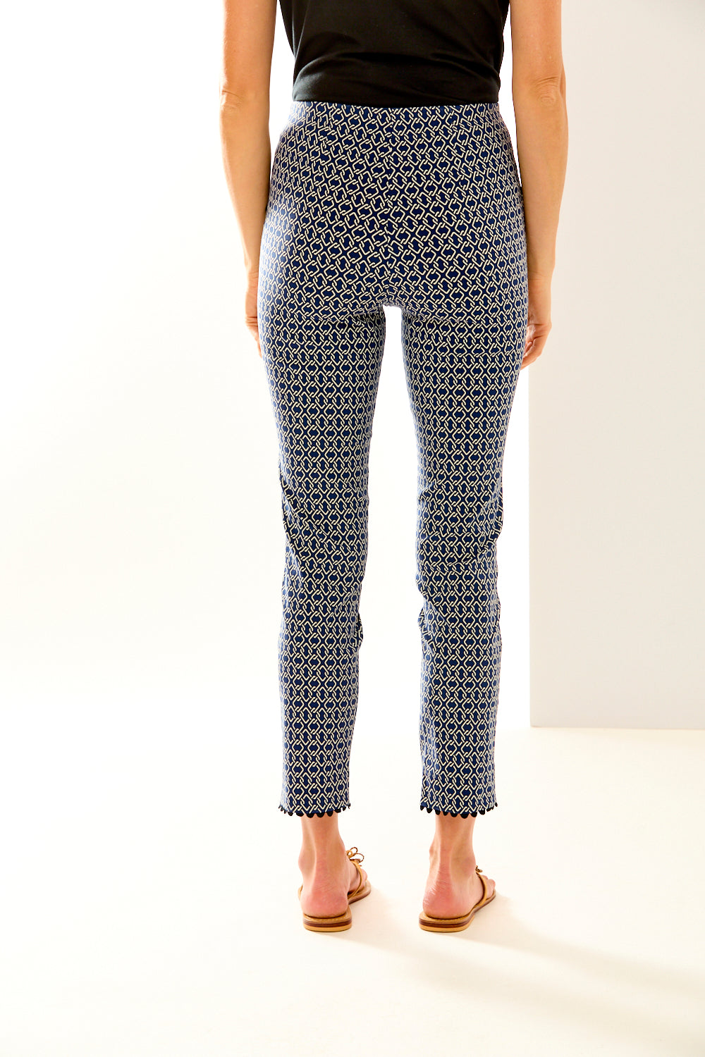 Woman in printed pant