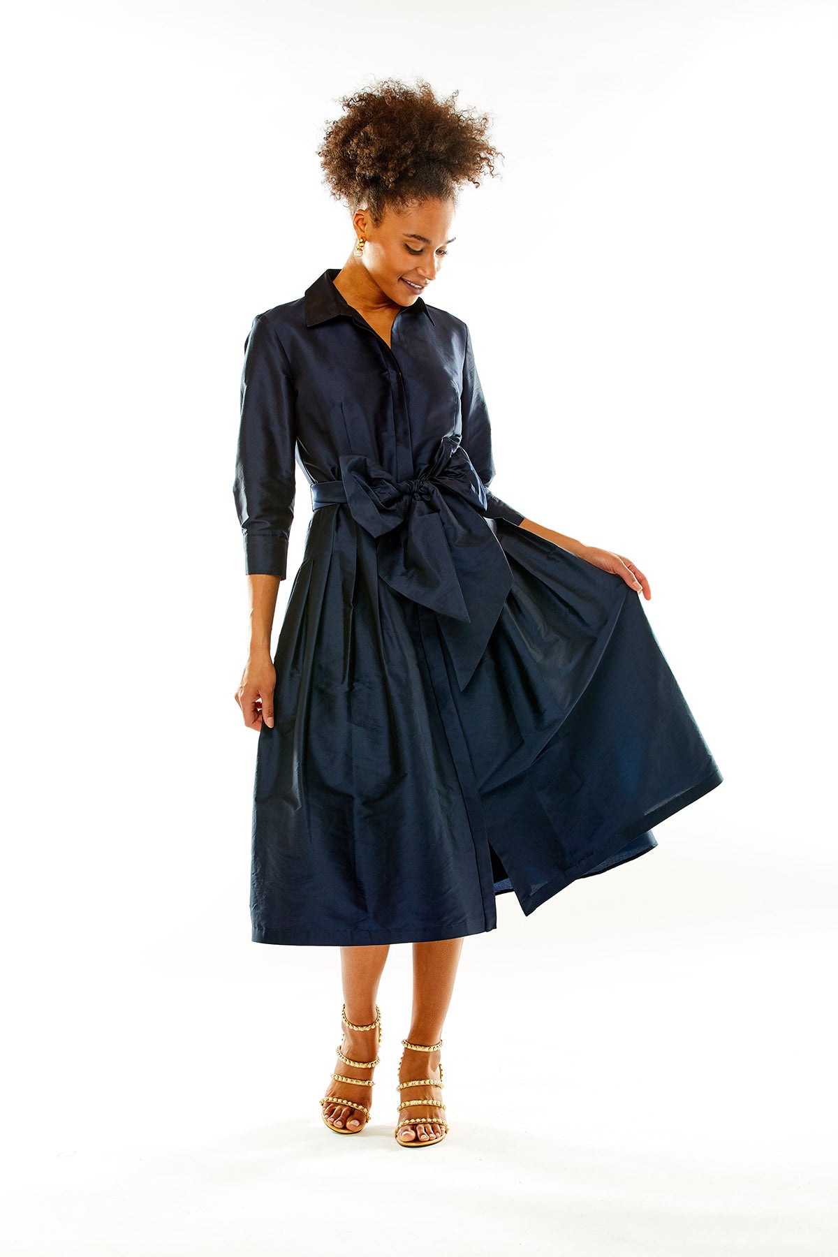 Taffeta tea 2024 length dress