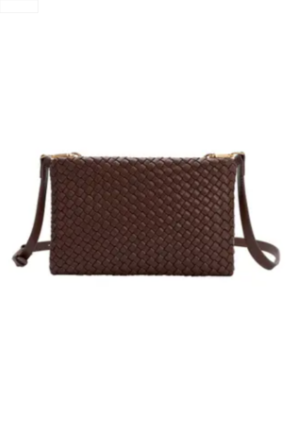 Espresso woven handbag