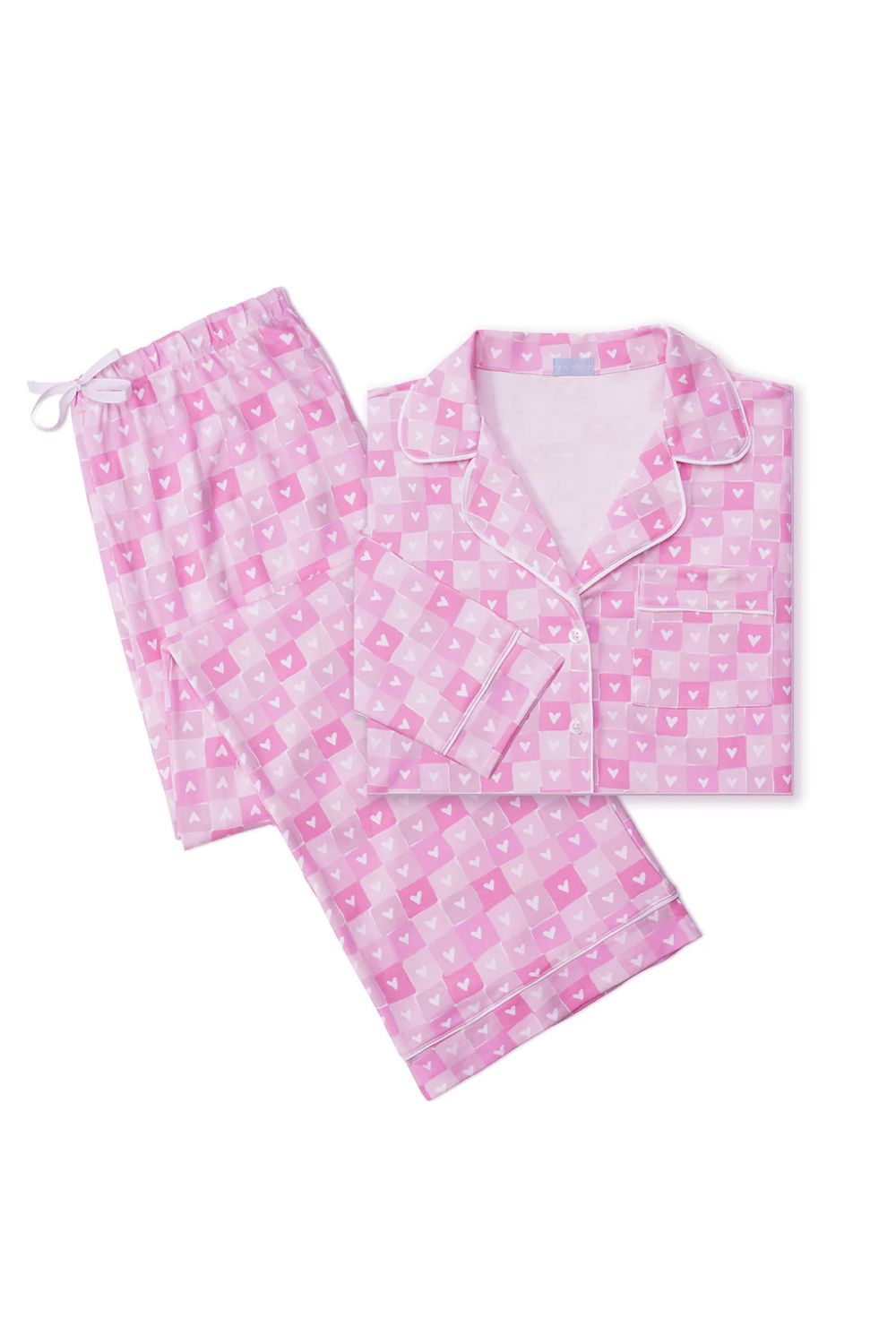 Pink heart pajamas