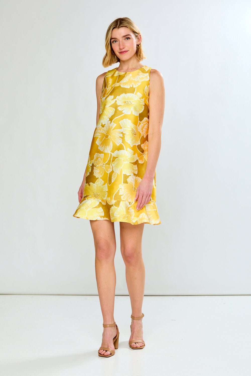 Woman in yellow dress
