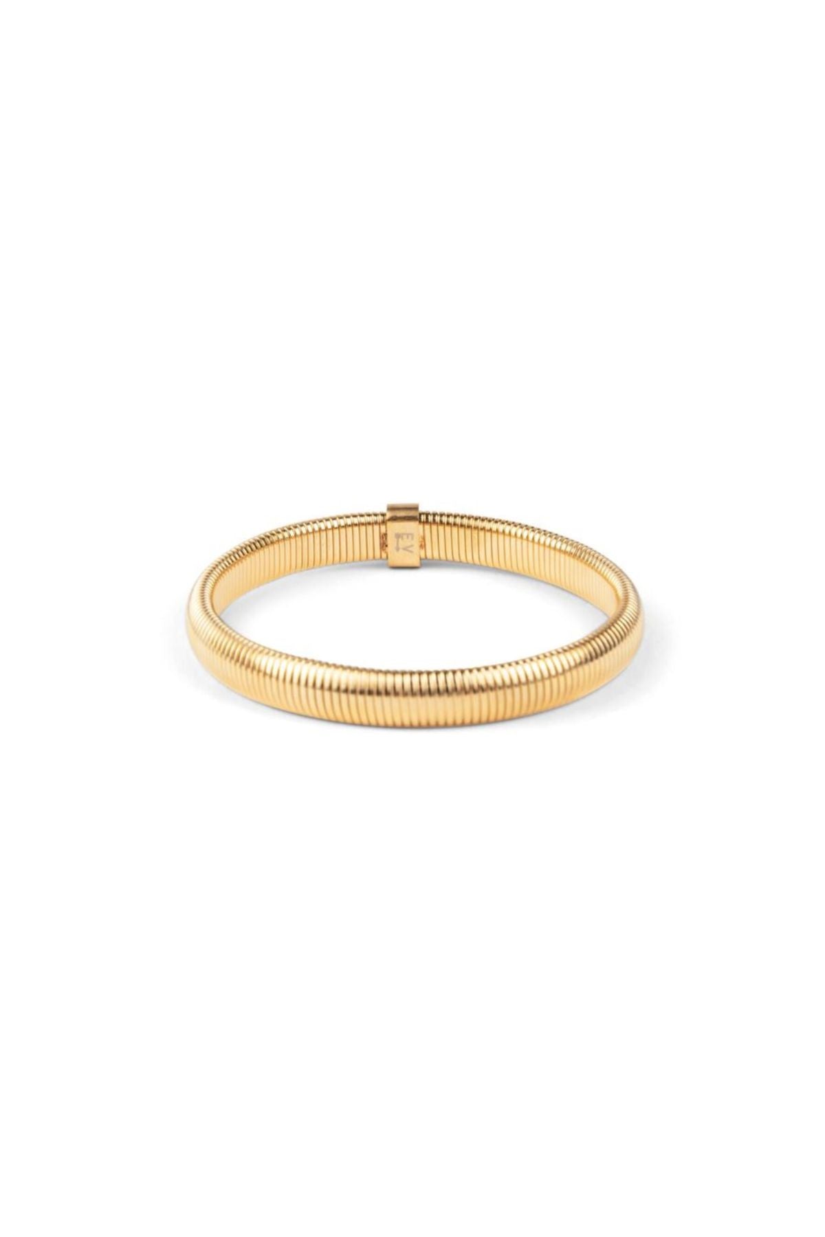 Gold coil bracelet