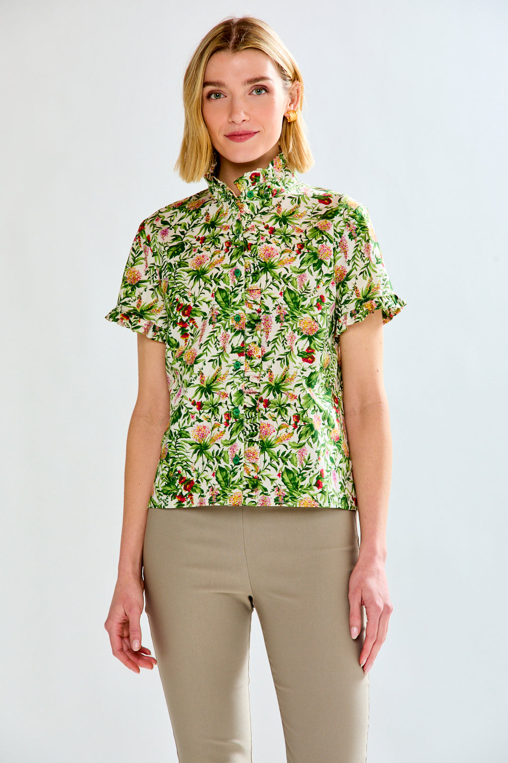 woman in floral energy
