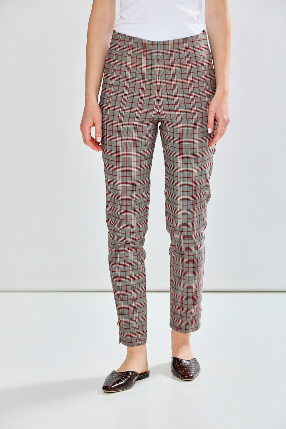 The Hudson Pant - Red Plaid