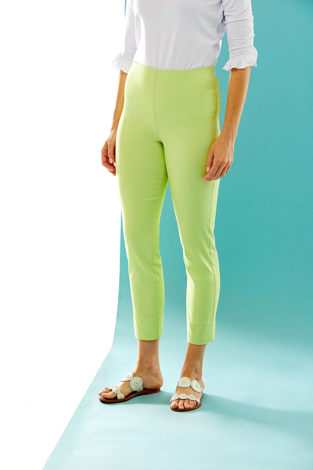 The best-selling Sara Campbell Sheri Pants in citrus