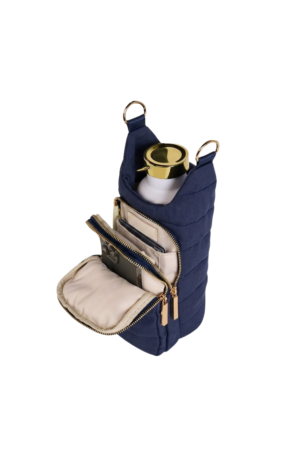 CANVAS HYDROBAG WITH ANCHOR EMBROIDERY-NAVY