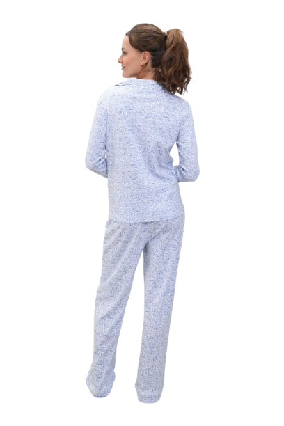 Woman in cape cod pajamas