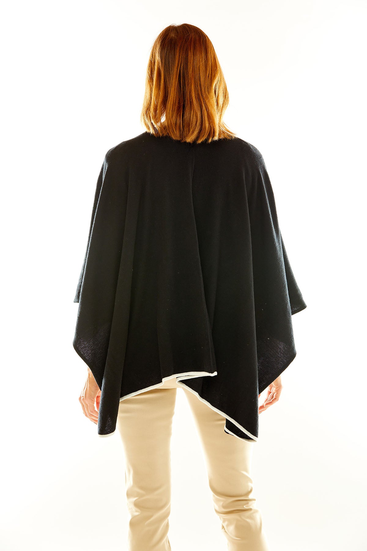 Woman in black wrap