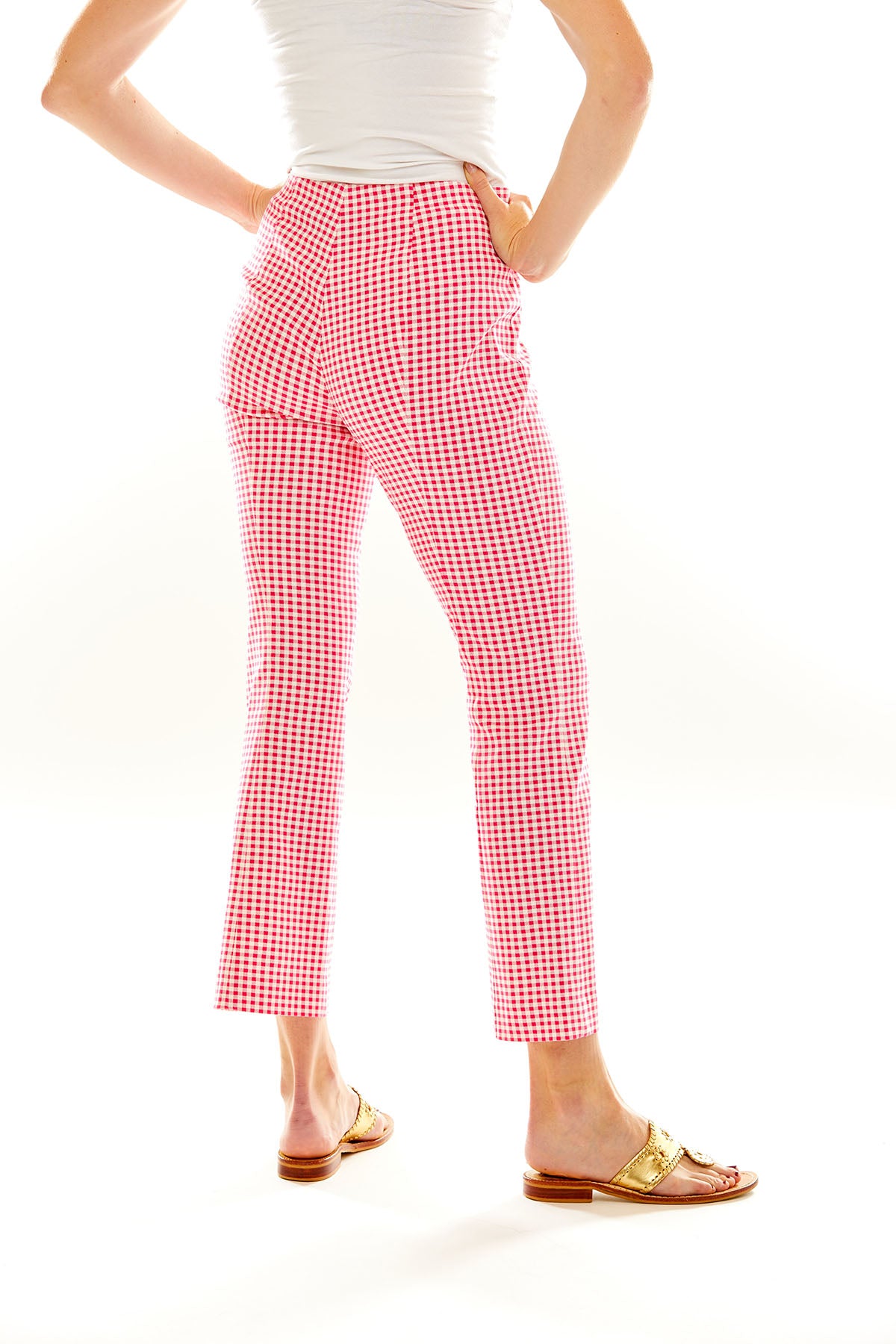 The Mallory Bootcut Pant in Strawberry